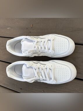 New Balance Unisex All-White Sneakers